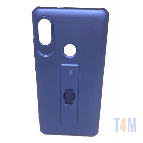 CAPA DE SILICONE MOTOMO COM ANEL DE DEDO PARA XIAOMI REDMI MI5 PLUS AZUL